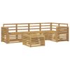 vidaXL Z&aacute;hradn&aacute; s&uacute;prava gaučov 6 pcs Biela 59 x 59 x 37 cm