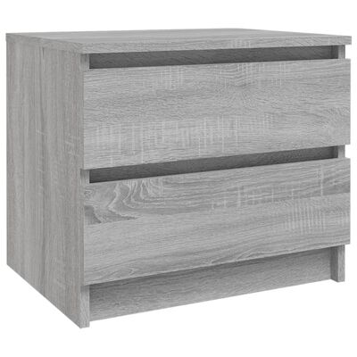 vidaXL Nočný stolík sivý sonoma 50x39x43,5 cm spracované drevo