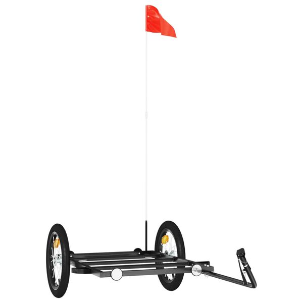 vidaXL Pr&iacute;ves na bicykel, čierny 126x63x34 cm, železo