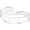 vidaXL Boxspring posteľ s matracom čierny 120x200 cm l&aacute;tka