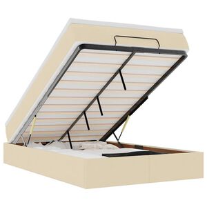 VidaXL Osmansk&aacute; posteľ s kr&eacute;mov&yacute;m matracom 120x200cm L&aacute;tka