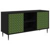 vidaXL TV skrinka GELEEN 102 x 33 x 51 cm Čierny dub Kompozitn&eacute; drevo