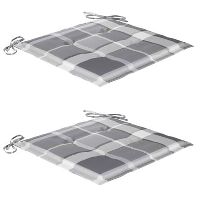vidalXL 3-dielna skladacia vonkajšia jedálenská súprava+podložky, tík
