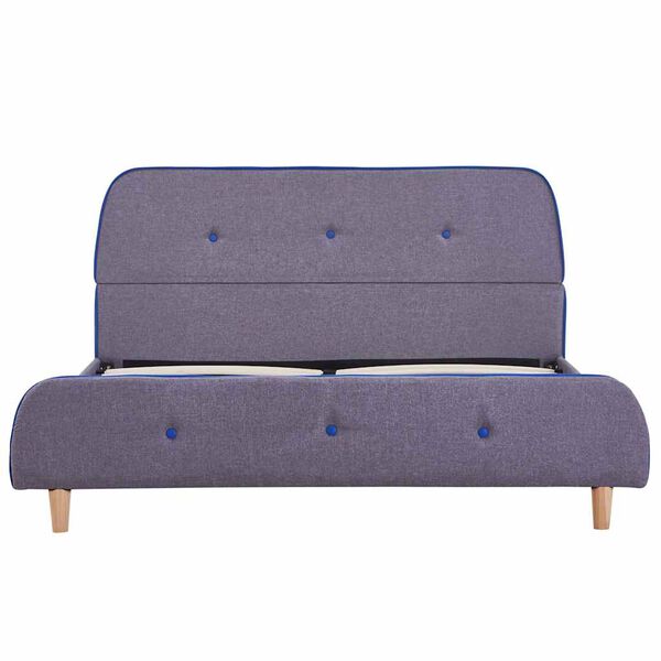 VidaXL R&aacute;m postele bez matraca svetlosiv&aacute; l&aacute;tka 135x190 cm