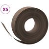 vidaXL Z&aacute;hradn&eacute; obruby 5 ks hned&eacute; 10 m 15 cm polyetyl&eacute;n