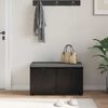 vidaXL Predsieňov&aacute; lavica s vank&uacute;&scaron;om Čierny dub 80 x 46 x 46 cm