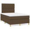 vidaXL Boxspring posteľ s matracom tmavohned&aacute; 120x190 cm l&aacute;tka