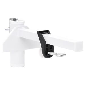 vidaXL Svorka na balk&oacute;nov&yacute; slnečn&iacute;k biela 38 mm oceľ