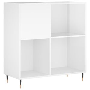 vidaXL Skrinka na platne leskl&aacute; biela 84,5x38x89 cm kompozitn&eacute; drevo