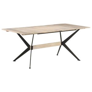 vidaXL Jed&aacute;lensk&yacute; st&ocirc;l 180x90x76 cm mangovn&iacute;kov&yacute; mas&iacute;v