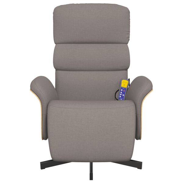 vidaXL Mas&aacute;žne skl&aacute;pacie kreslo s podnožkou sivohned&eacute; l&aacute;tkov&eacute;