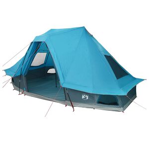 vidaXL Tipi stan so strechou s &uacute;ložiskom Modr&aacute; 466 x 310 x 240 cm taft
