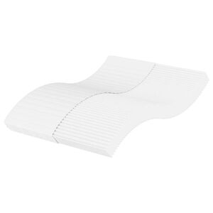 vidaXL Penov&yacute; matrac biely 140x220 cm tvrdosť H2 H3