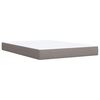 vidaXL Boxspring posteľ s matracom sivohned&yacute; 140x190 cm l&aacute;tka