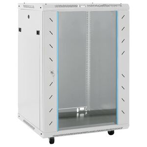 vidaXL 15U Serverov&aacute; skriňa s otočn&yacute;mi nožičkami 19" IP20 60x45x86 cm
