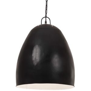 vidaXL Industri&aacute;lna z&aacute;vesn&aacute; lampa 25 W, čierna, okr&uacute;hla 42 cm E27