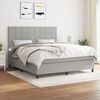 vidaXL Boxspring posteľ s matracom bledosiv&aacute; 180x200 cm l&aacute;tka