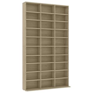 vidaXL Skrinka na CD, dub sonoma 102x23x177,5 cm, kompozitn&eacute; drevo