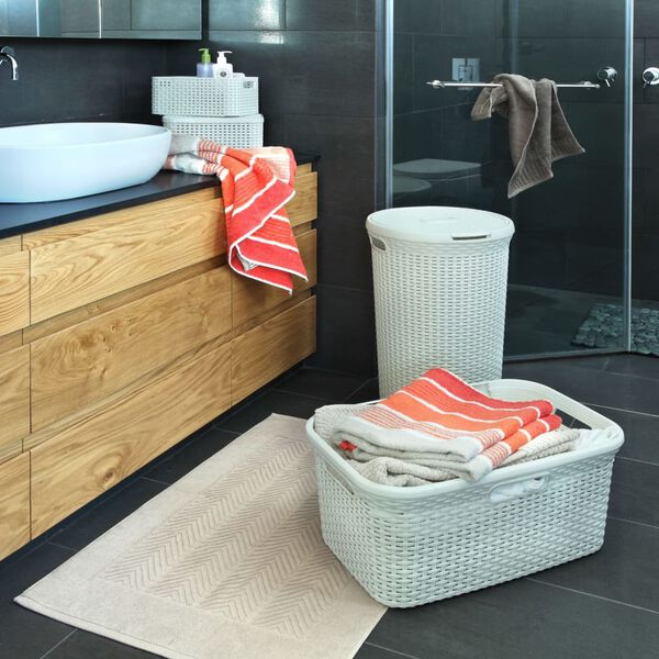 Curver K&ocirc;&scaron; na bielizeň Style 45 l starožitne biely