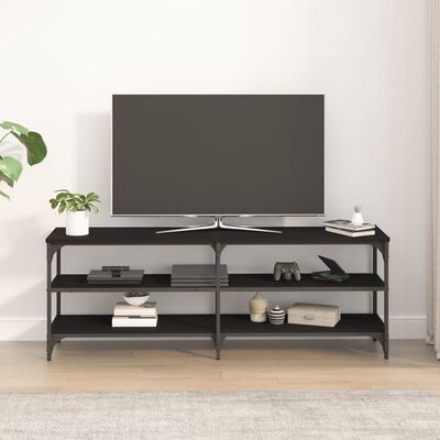 vidaXL TV skrinka čierna 140x30x50 cm kompozitné drevo