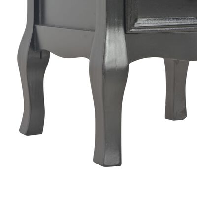 vidaXL Nočný stolík 2 ks, čierny 35x30x49 cm, MDF