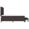 vidaXL Posteľ s pružinov&yacute;m r&aacute;mom Tmavohned&aacute; 140 x 190 cm l&aacute;tka