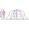 vidaXL Rodinný stan, kupola, 6 osôb, modrý, vodoodolný