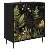 vidaXL Serv&iacute;rovacia skriňa RHENEN Čierny dub 69 x 33 x 76 cm