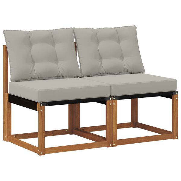 vidaXL 2 Kus Outdoor stredn&aacute; pohovka