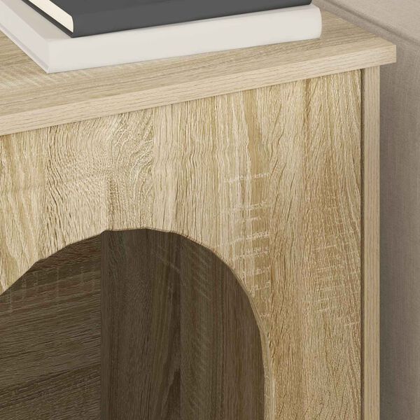 vidaXL Mačka Dom Sonoma 53 x 52 x 62 cm Kompozitn&eacute; drevo