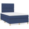 vidaXL Boxspring posteľ s matracom modr&aacute; 120x190 cm l&aacute;tka