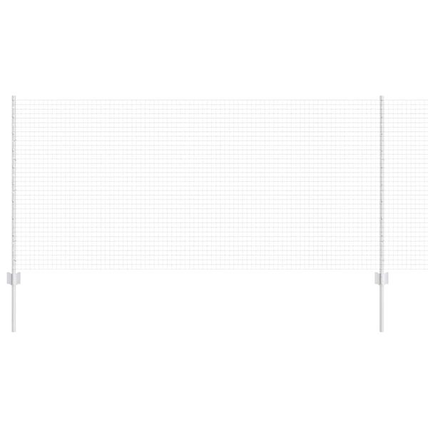 vidaXL Plot s podperou Strieborn&aacute; 1 x 50 m Oceľ