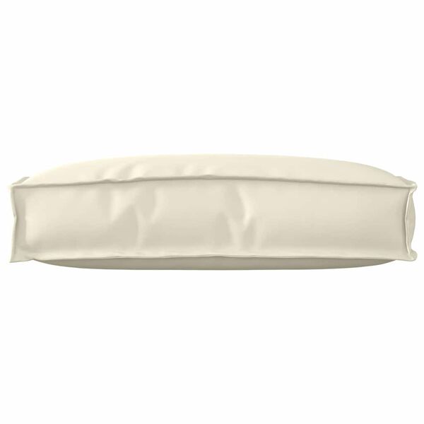 vidaXL Vankúš na paletové operadlo s vankúšom Krémová 60 x 40 x 12 cm