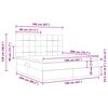 vidaXL Postel s &uacute;ložn&yacute;m prostorem a matrac&iacute; Sivohned&aacute; 160 x 200 cm
