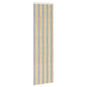 vidaXL Z&aacute;ves proti hmyzu z chenille &Scaron;ed&aacute; a b&eacute;žov&aacute; 56 x 200 cm 100% PP