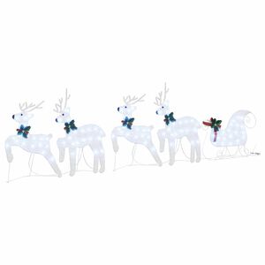 vidaXL LED Soby 5 ks Strieborn&aacute; 43 x 18 x 66 cm l&aacute;tka