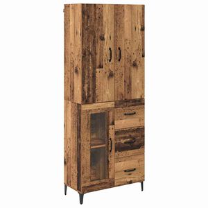 vidaXL Highboard Star&eacute; drevo 69,5 x 34 x 180 cm Kompozitn&eacute; drevo