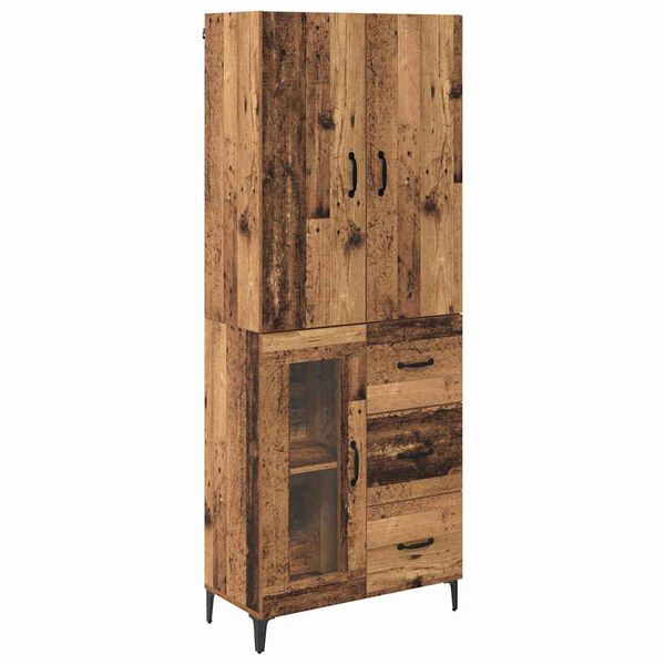 vidaXL Highboard Star&eacute; drevo 69,5 x 34 x 180 cm Kompozitn&eacute; drevo