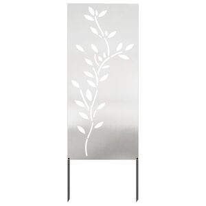 vidaXL Z&aacute;hradn&aacute; clona na s&uacute;kromie Kvetinov&yacute; Strieborn&aacute; 50 x 140 cm