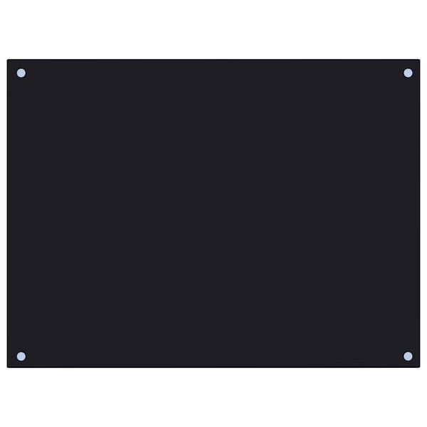 vidaXL Kuchynské zásteny 2ks čierne 80x60 cm tvrdené sklo