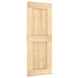 vidaXL Posuvn&eacute; dvere NARVIK Pr&iacute;rodn&aacute; a čierna 80 x 210 cm (152,5 cm)