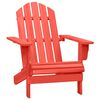 vidaXL Z&aacute;hradn&aacute; stolička Adirondack jedľov&yacute; mas&iacute;v červen&aacute;