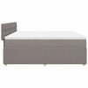 vidaXL Posteľn&yacute; r&aacute;m boxspring s matracom sivohned 180x200 cm l&aacute;tka