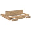 vidaXL R&aacute;m postele s &uacute;ložn&yacute;m prostorem Remeseln&yacute; dub 180 x 200 cm