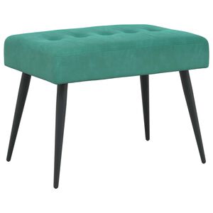 vidaXL Lavica s gomb&iacute;kov&yacute;m pre&scaron;&iacute;van&iacute;m Tyrkysov&aacute; 60 x 40 x 45 cm Zamat