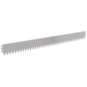 vidaXL Obrubn&iacute;k tr&aacute;vnika 10 ks 103 x 10 cm Stainless Steel Strieborn&aacute;
