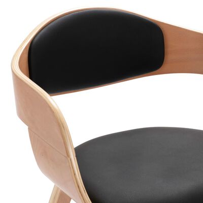 vidaXL Jedálenské stoličky 6 ks ohýbané drevo a umelá koža