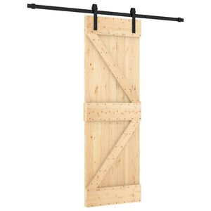 vidaXL Posuvn&eacute; dvere 70 x 210 cm Mas&iacute;vne borovicov&eacute; drevo (neupraven&eacute;)