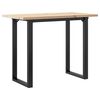 vidaXL Jed&aacute;lensk&yacute; stol&iacute;k v tvare O 100x50x75,5 cm borovica a oceľ