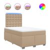vidaXL Boxspring posteľ s matracom kapuč&iacute;nov&aacute; 120x200 cm umel&aacute; koža